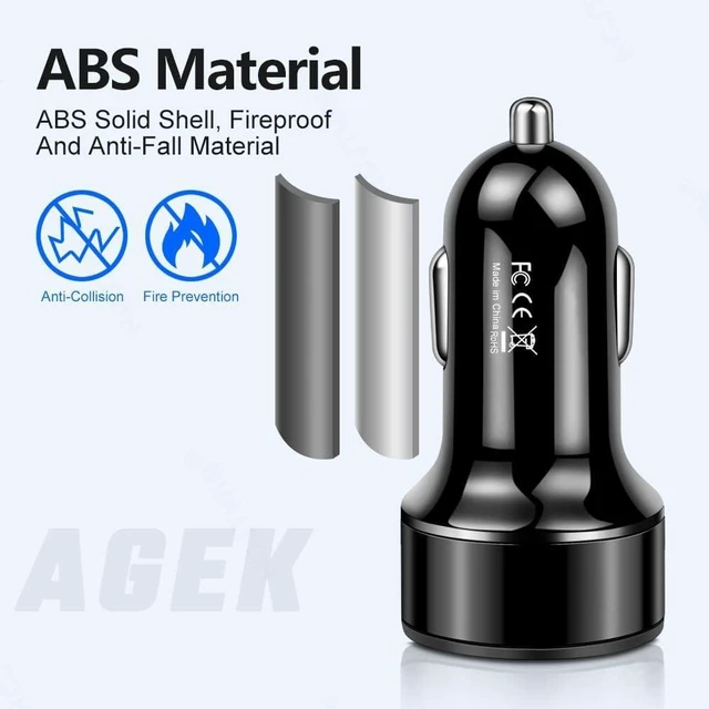 Alt view image 11 of 14 - Car Charger USB C Car Adapter 4 Port USB Car Charger with Voltage Display PD 3.0 & QC 3.0 Car Phone Charger Cigarette Lighter USB Charger Adapter Fast Charging for iPhone iPad & Phone Tablets
