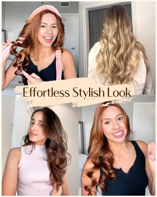 Alt view image 13 of 14 - Heatless Hair Curler, No Heat Hair Curlers to Sleep in