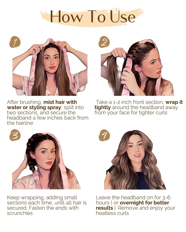 Alt view image 14 of 14 - Heatless Hair Curler, No Heat Hair Curlers to Sleep in