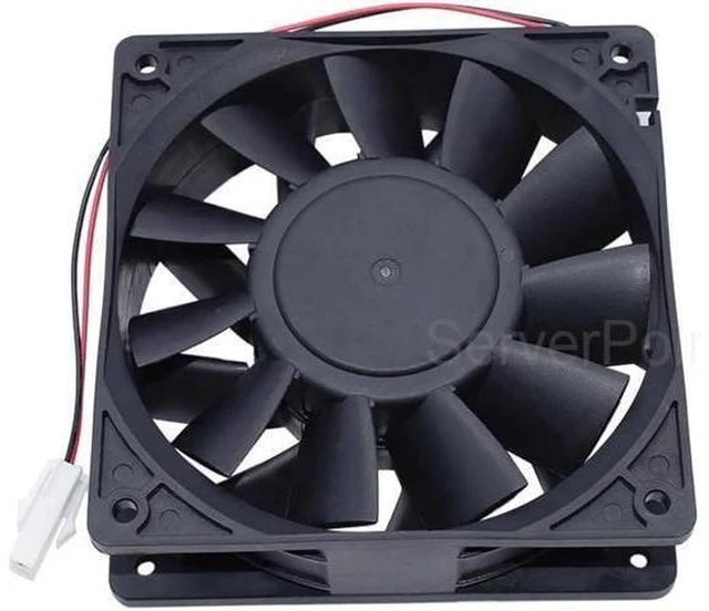 Alt view image 4 of 4 - Well Tested Cooler PFB1224UHEC8X 12038 24V 2.40A 2 Wires Large Air Volume Inverter Cooling Fan