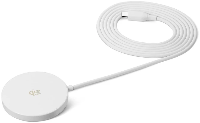 Alt view image 6 of 10 - 25W Qi2.2 Certified Wireless Charging Pad, MagSafe Compatible for iPhone 17/16/15/14/13/12, Magnetic Compatible for Android, Google Smartphones, White (Adapter Not Included)