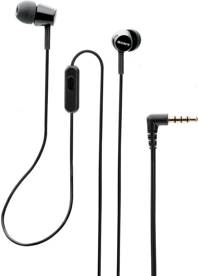 Alt view image 12 of 14 - MDREX155AP in-Ear Earbud Headphones/Headset with mic for Phone Call Black (MDR-EX155AP/B)
