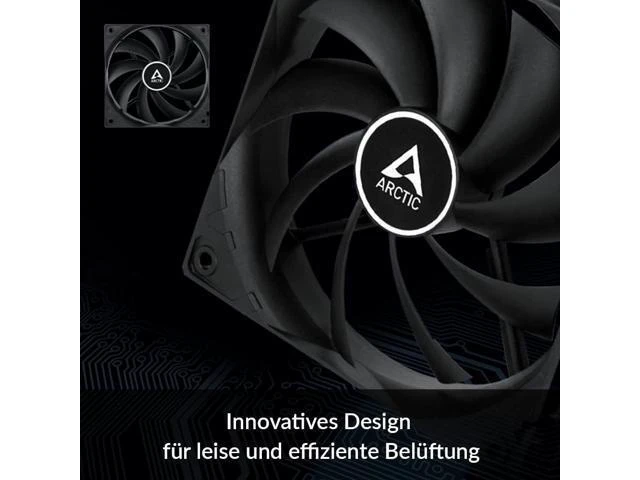 Alt view image 6 of 8 - ARCTIC F12 TC - 120 mm Case Fan with Temperature Control, Very Quiet Motor, Computer, Fan Speed: 300-1350 RPM - Black