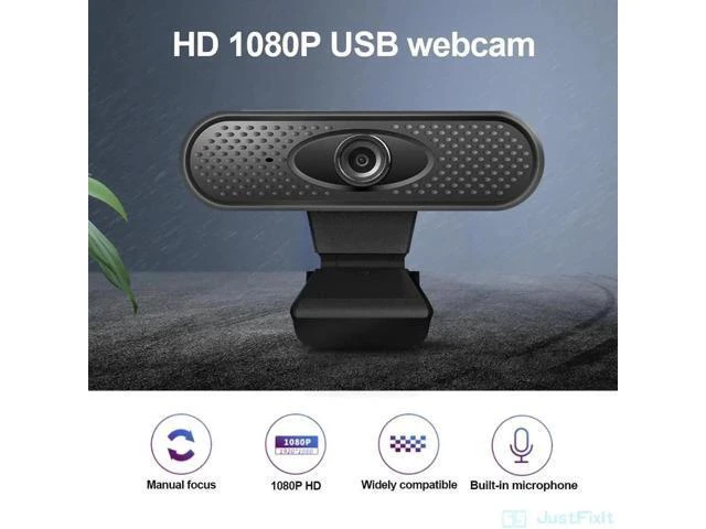 Alt view image 6 of 10 - HD 1080P Webcam USB Pc Computer Camera with Microphone Driver- Video Webcam for Online Teaching Live Broadcast