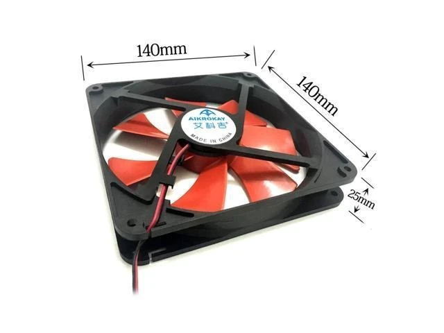 Alt view image 12 of 12 - F14025 140mm PC Case Fan Cooler 4-Pin Connector Cooling Fan 12V Desktop Exhaust Fan for Computer Cooling System