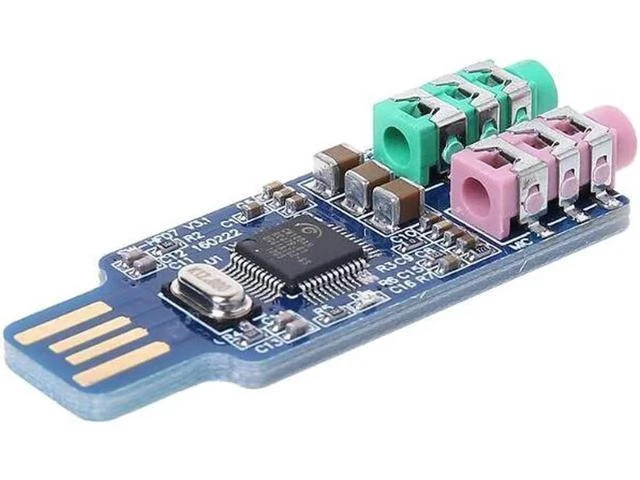 Alt view image 12 of 12 - USB Drive Sound Card Laptop Computer External Sound Card Module Dropship