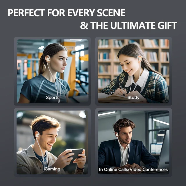 Alt view image 14 of 14 - in Ear Monitor HiFi Headphones with Dual Magnetic Dynamic Driver Hybrid Banlance Armature with Dynamic in Ear Headphones IEM Earphones Gaming Earbuds (Without mic)