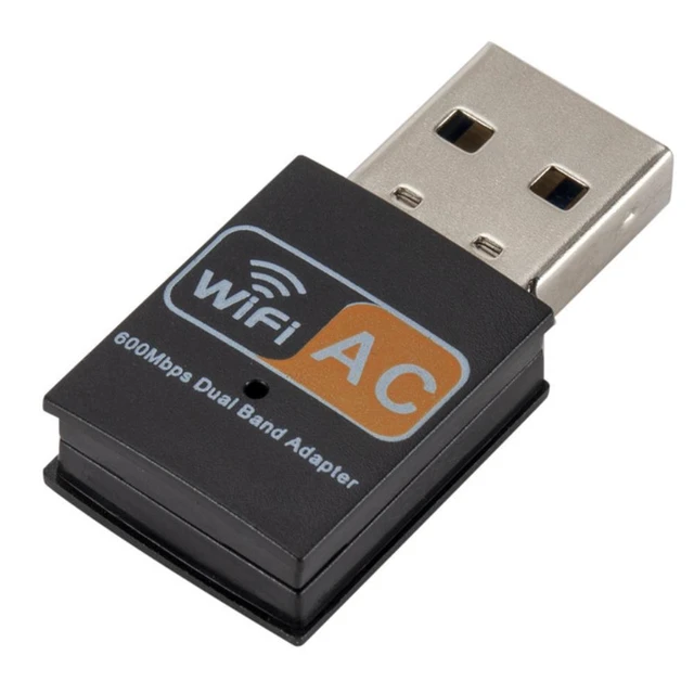 Alt view image 2 of 2 - Free Driver USB Wifi 600Mbps Wifi 5.8ghz Antenna USB Ethernet PC Wi-Fi Adapter LAN Wifi Dongle AC Wifi Receiver