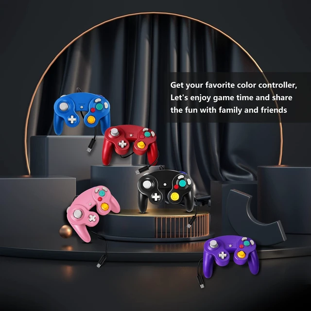 Alt view image 11 of 12 - FIOTOK Gamecube Controller, Classic Wired Controller for Wii Nintendo Gamecube (Black)