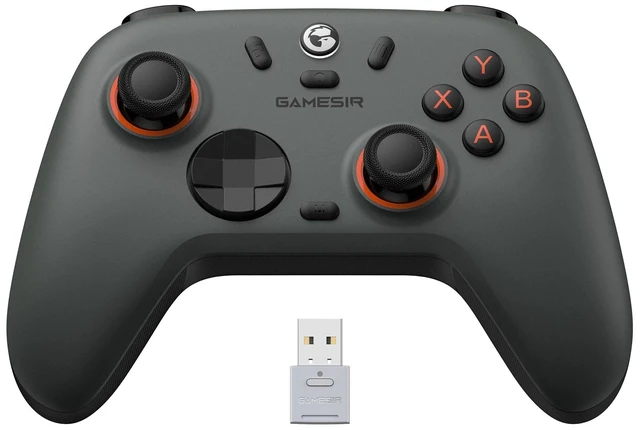 Alt view image 8 of 14 - GameSir Nova Lite 2 Wireless PC Controller with Hall Effect Joysticks & Triggers, 2.4G & Wired 1000Hz Polling Rate, Remappable Buttons - Compatible with PC/Switch/Steam/Android (Grey)