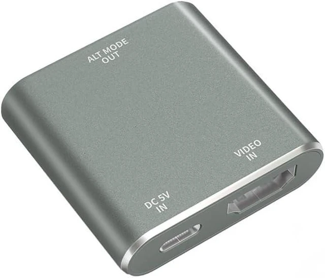 Alt view image 8 of 14 - HDMI to USB-C Adapter HDMI to Type C Adapter for XREAL One/Viture/RayNeo Air/Rokid AR Glasses and Portable Monitor Compatible 4K 60Hz Connect to Source Devices Switch 2 PS4/5 Xbox Laptops