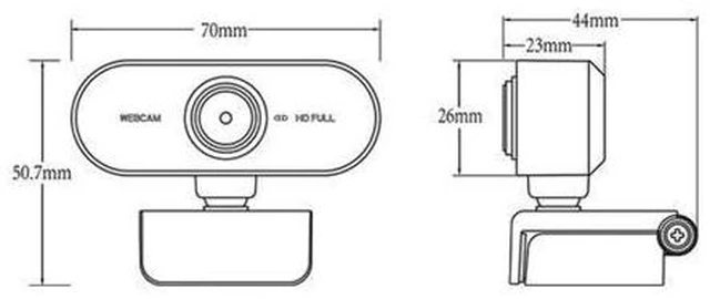 Alt view image 7 of 10 - 1080P 720p 480P Webcam HD Camera Web Cam Auto Focus Built-in Microphone For Computer PC Laptop Tab Conference Webcast Drop Ship