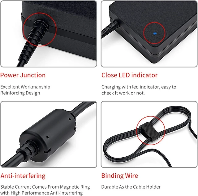 Alt view image 9 of 12 - Delippo? 120W 19V 6.32A Laptop Ac Adapter Charger for Asus ZenBook Pro B076DCLJ5P UX51VZ-CM042P, UX51VZ-DH71,UX51VZ-XH71