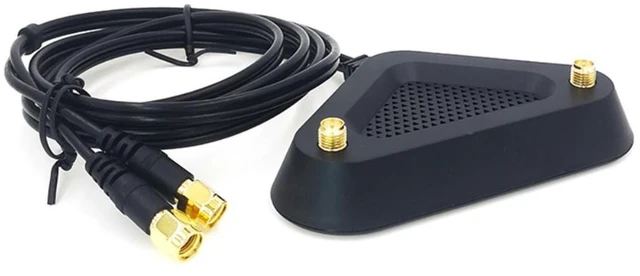 Alt view image 7 of 8 - 2.4G/5G Dual Frequency Extension Cable Antenna Wifi Router Wireless Network Card 8Db Sma Antenna Magnetic Suction Base