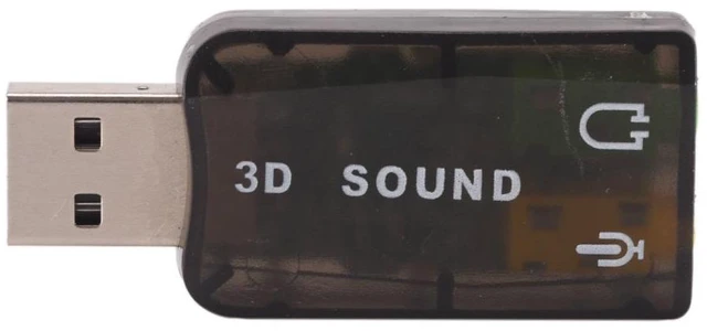 Alt view image 7 of 8 - 3D USB Sound Card USB Audio 5.1 External USB Sound Card Audio Adapter Mic Speaker Audio Interface For Laptop PC Micro Data