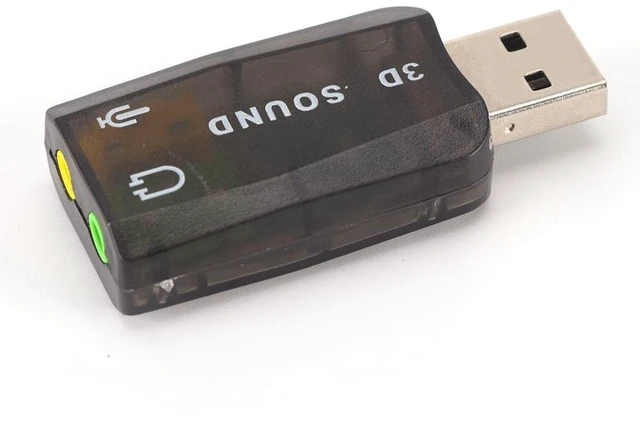 Alt view image 8 of 8 - 3D USB Sound Card USB Audio 5.1 External USB Sound Card Audio Adapter Mic Speaker Audio Interface For Laptop PC Micro Data
