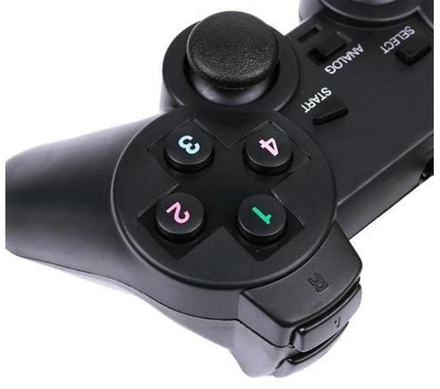 Alt view image 8 of 10 - PS2 shaped controller without delay compatibility with PC platform single-player suitable for PC computer game controllers
