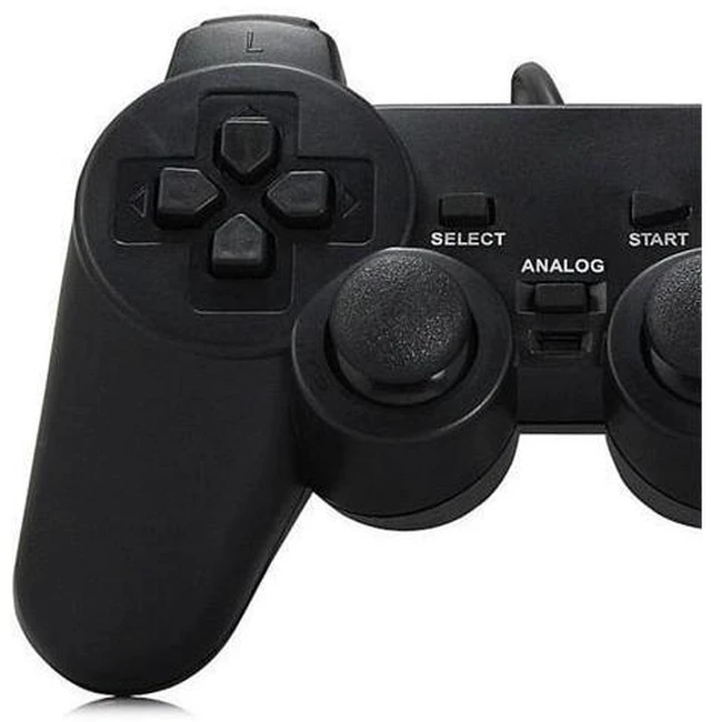 Alt view image 7 of 10 - PS2 shaped controller without delay compatibility with PC platform single-player suitable for PC computer game controllers