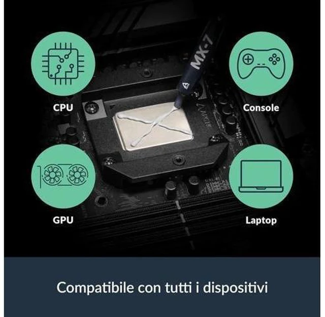 Alt view image 9 of 14 - ARCTIC MX-7 (8 g) - Ultimate Performance Thermal Paste for CPUs, Consoles, Graphics Cards, Laptops, Processors, Very High Thermal Conductivity, Long Durability, Non-Conductive, Non-Capacitive