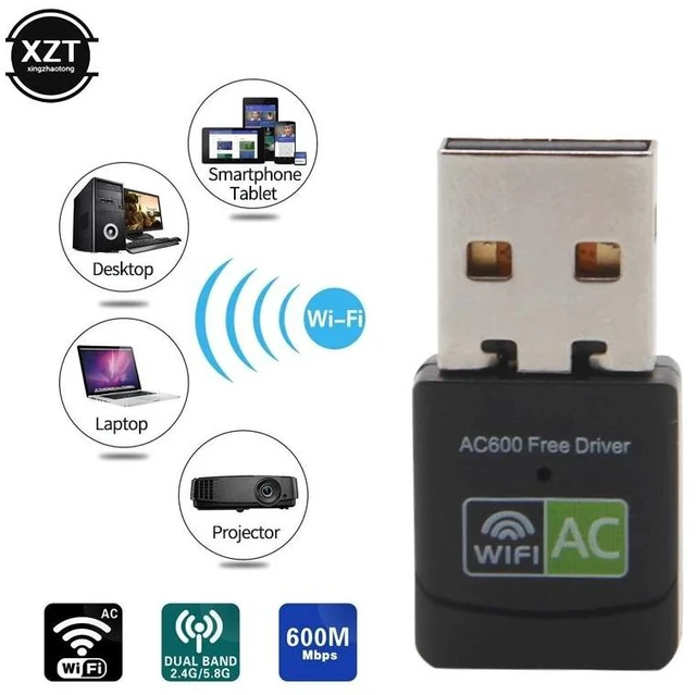 Alt view image 6 of 10 - Network Card Wifi Adapter Lan 150 600 Mbps Free Driver Antenna AC Wifi Receiver PC Wi-Fi Dongle Ethernet 802.11n/g/b