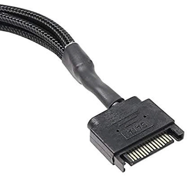 Alt view image 10 of 14 - SATA to 3 Pin 4 Pin Fan Adapter,15pin SATA to 4 x 3 pin / 4 Pin 12V PC Case Fan Splitter Extension Power Cable Adapter-28cm-2pcs