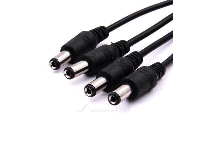 Alt view image 9 of 12 - 10pcs/lot Portable 5.5x2.1mm DC Power Cable 1 Female to 4 Male Plug Splitter Adapter for Security CCTV Camera cable