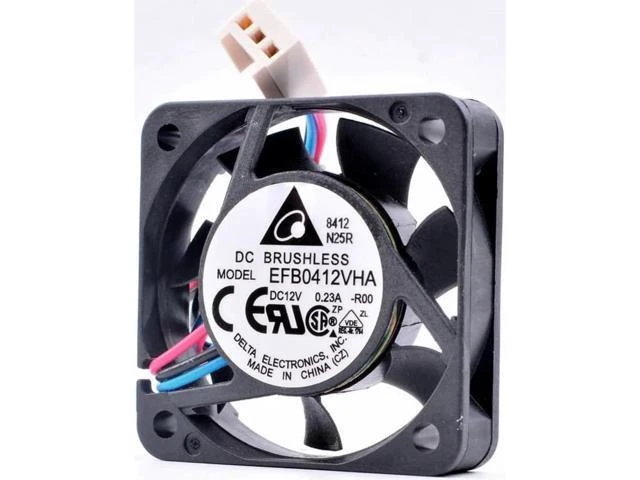 Alt view image 7 of 8 - EFB0412VHA-R00 4cm 4010 40mm fan DC12V 0.23A 3 lines Switch inverter small cooling fan