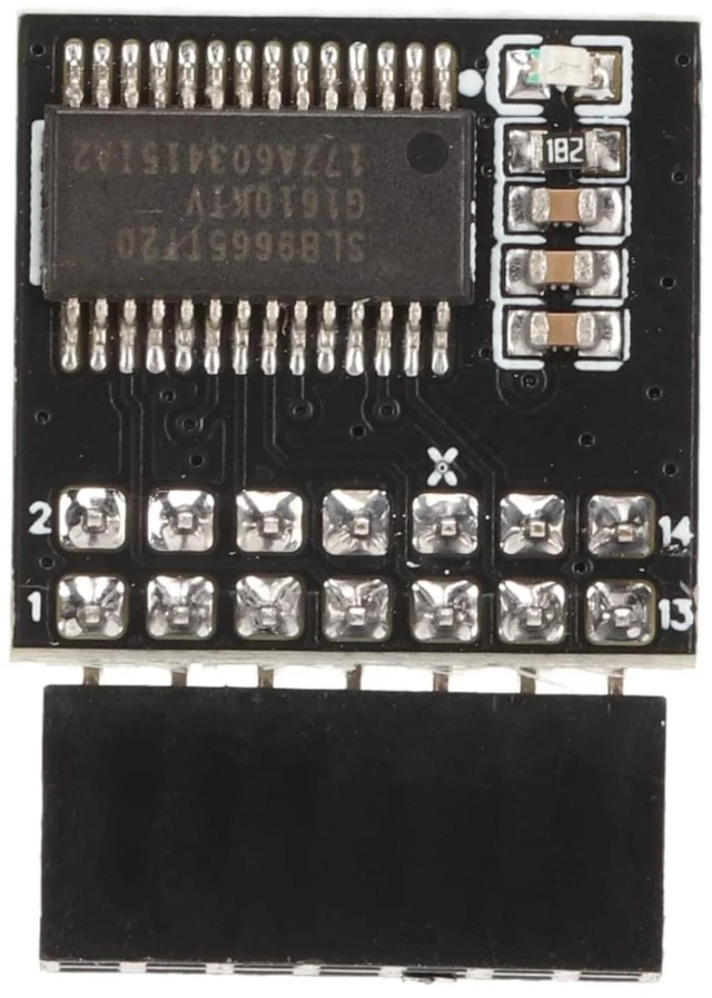 Alt view image 11 of 12 - TPM 2.0 Module with 14 Pin, TPM 2.0 Encryption Security Module for ASUS Motherboard Compatible with Win11
