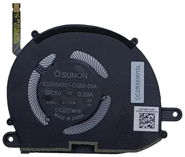 Alt view image 6 of 6 - 0XTRJG 0WRH5K for XPS 13 PLUS 9320 Laptop Cooling Fan CPU Fan Cooler DC28000W0SL
