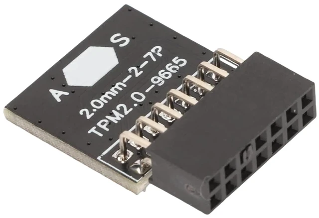 Alt view image 7 of 12 - TPM 2.0 Module with 14 Pin, TPM 2.0 Encryption Security Module for ASUS Motherboard Compatible with Win11