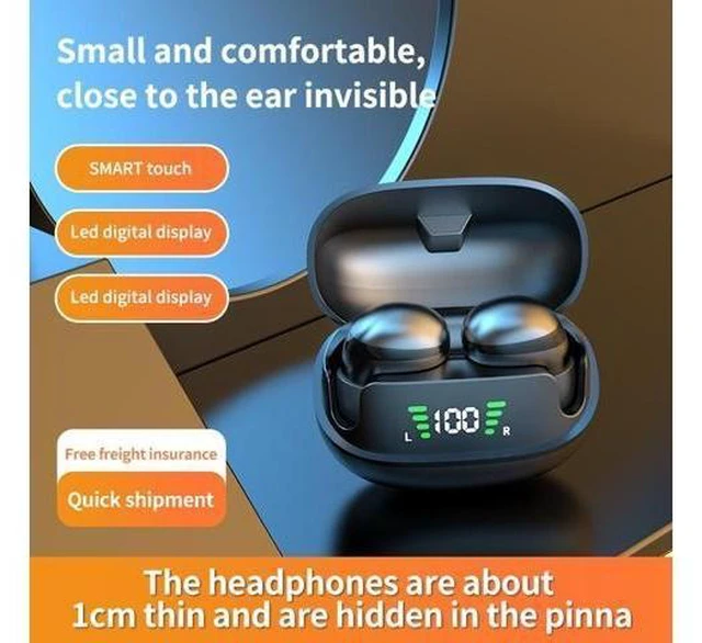 Alt view image 7 of 8 - The 2023 new cross-border Bluetooth headphones mini13, in-ear mini ultra-small invisible sleep headphones