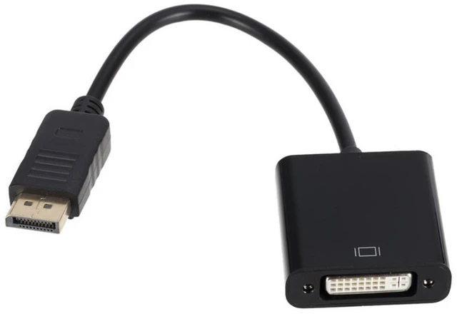 Alt view image 2 of 2 - DP To DVI Adapter DisplayPort Display Port To DVI Cable Adapter Converter 1080p Male To Female for Monitor Projector Displays