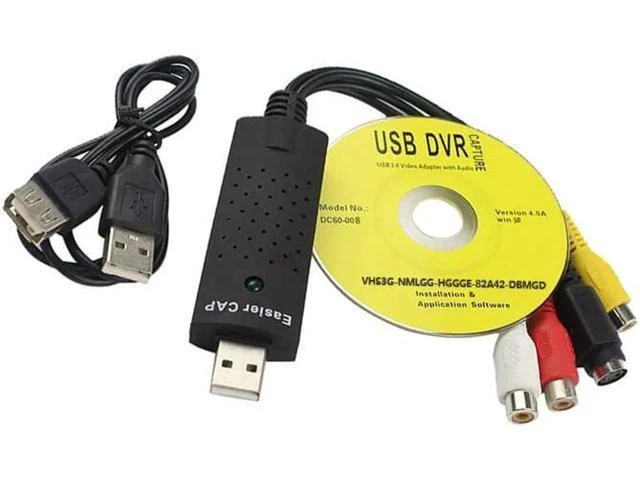 Alt view image 11 of 12 - USB 2.0 Easier Cap Video Adapter 4 Channel TV DVD VHS Video Card for Windows 2000/XP/7/10 Vista Capture Drive