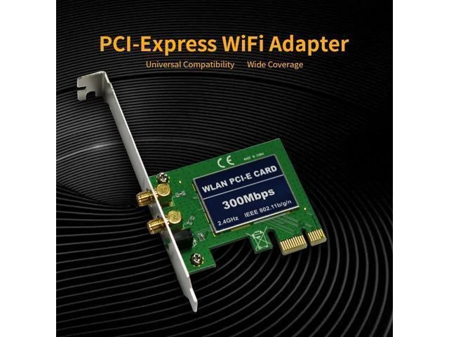 Alt view image 14 of 14 - PCI-Express WiFi Adapter Wireless 300Mbps 2.4G Wireless Network Adapter PCIe Wi-Fi Cards Wi-Fi Adapters