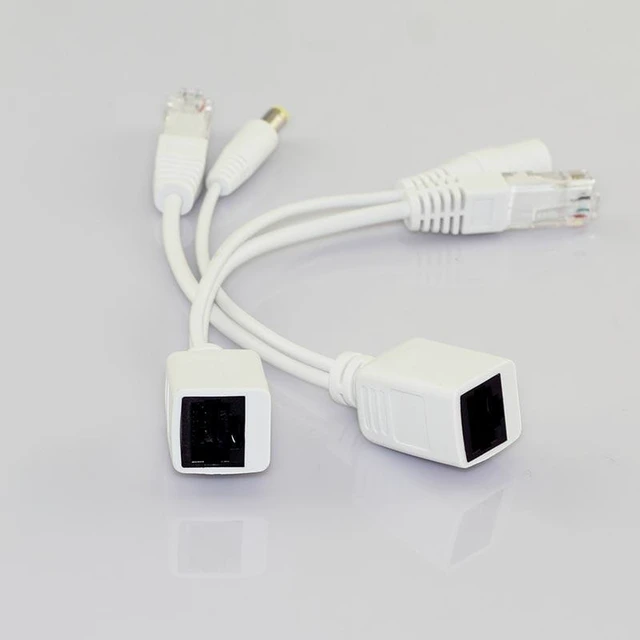Alt view image 6 of 10 - 5 Pair 12V CCTV Power Supply Rj45 Splitter Security Camera Poe Adapter AccessoriesSynthesizer connector Poe Cable L19