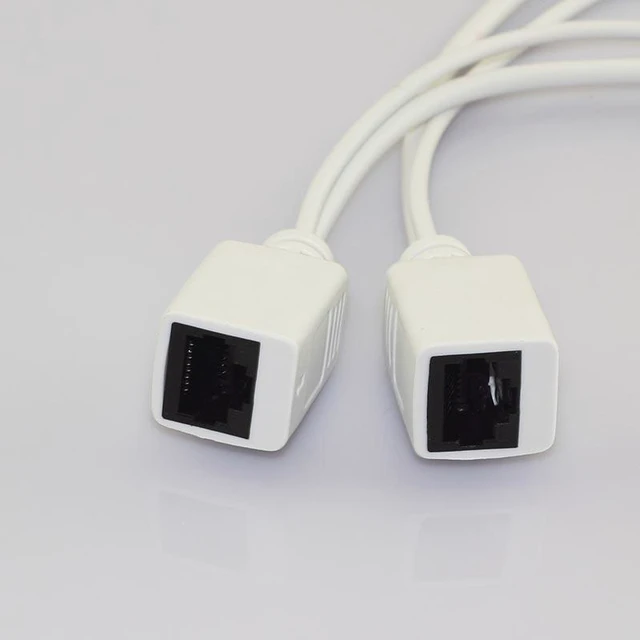 Alt view image 8 of 10 - 5 Pair 12V CCTV Power Supply Rj45 Splitter Security Camera Poe Adapter AccessoriesSynthesizer connector Poe Cable L19