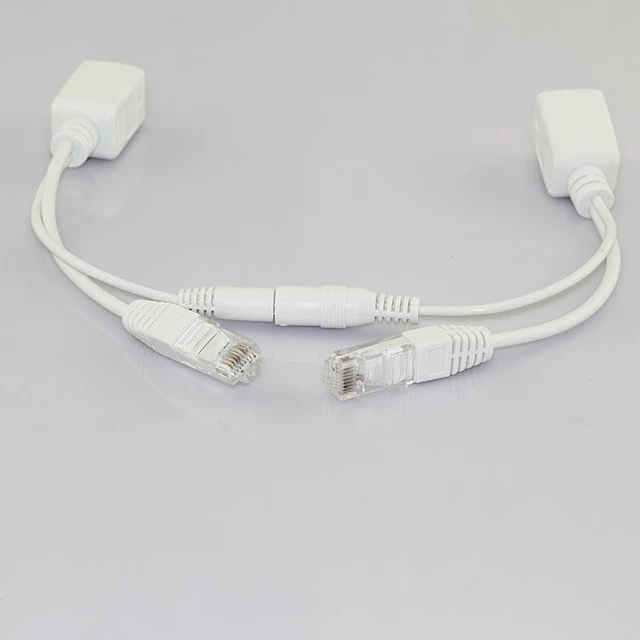 Alt view image 7 of 10 - 5 Pair 12V CCTV Power Supply Rj45 Splitter Security Camera Poe Adapter AccessoriesSynthesizer connector Poe Cable L19
