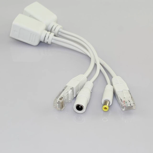 Alt view image 9 of 10 - 5 Pair 12V CCTV Power Supply Rj45 Splitter Security Camera Poe Adapter AccessoriesSynthesizer connector Poe Cable L19