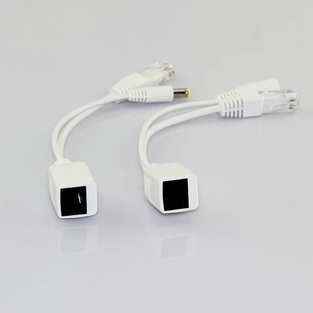 Alt view image 10 of 10 - 5 Pair 12V CCTV Power Supply Rj45 Splitter Security Camera Poe Adapter AccessoriesSynthesizer connector Poe Cable L19
