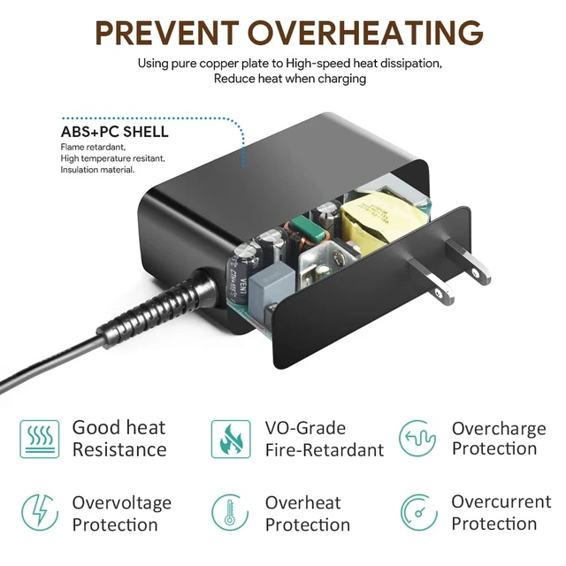 Alt view image 11 of 14 - for PetSafe Wireless Fence Power Cord, 19V AC Adapter for PetSafe IF-100 PIF-300 IF-101 300-034 RFA-443 650-231 650-297 PIF00-15001 PIF00-13663 RFA-554 RFA-584 Wireless Fence Pet Power Cord