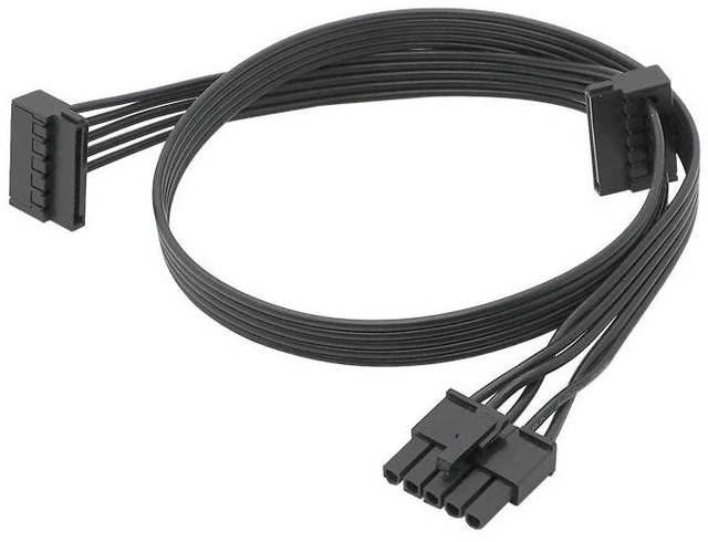 Alt view image 13 of 13 - For OCZ ZX Series 1250W 1000W 850W ZT 750W 650W 550W SATA Peripheral CPU 5pin to 2 X Sata Power Supply Cable(5pin to 2 X Sata)