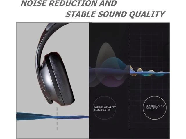 Alt view image 10 of 12 - Replacement Ear Pads Cushions Earpads Cover for 700 Noise-Cancelling NC700 Over Ear Headphones (Black)