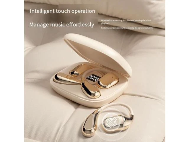 Alt view image 6 of 8 - The 2024 new model of Douyin's best-selling Bluetooth headphones with open and non-in-ear air conduction wireless sports and running features
