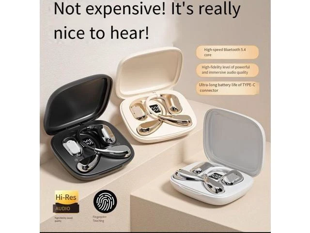 Alt view image 8 of 8 - The 2024 new model of Douyin's best-selling Bluetooth headphones with open and non-in-ear air conduction wireless sports and running features