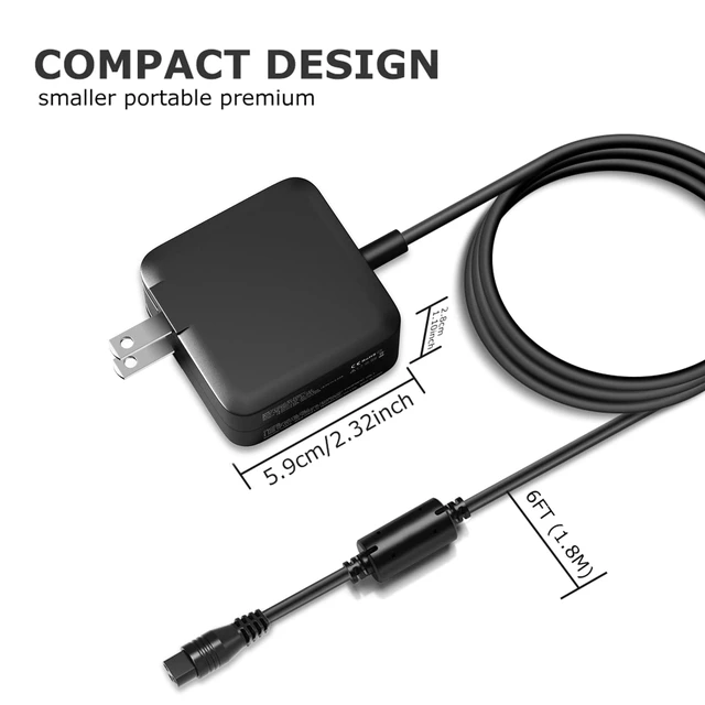Alt view image 11 of 14 - Laptop Charger 65W 19V 3.42A Replacement for Asus VivoBook 14 15 16 S13 S14 S15 Zenbook and More Series AC DC Computer Power Cord Compatible with 45W 19V 2.37A 33W 19 V 1.75A