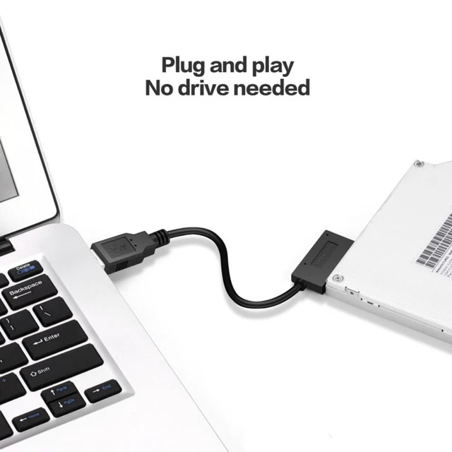 Alt view image 6 of 6 - Notebook Drive SATA To Usb3.0 Easy To Drive An External Drive Line Adapter SATA7 + 6 Usb3.0