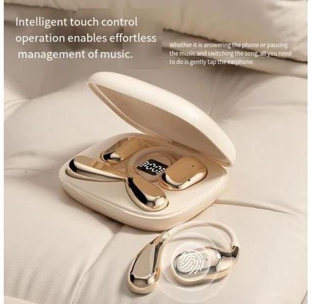 Alt view image 8 of 10 - The 2024 new model of Douyin's best-selling Bluetooth headphones with open and non-in-ear air conduction wireless sports and running features