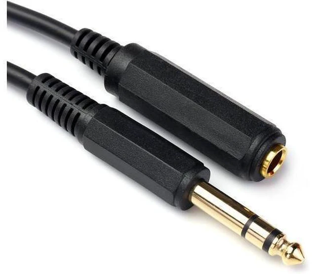 Alt view image 8 of 14 - 1/4 Inch Male to Female Stereo Extension Cable Gold Plated Quarter inch Headphone Extension Cable Cord- 20FT /6.6 Meters