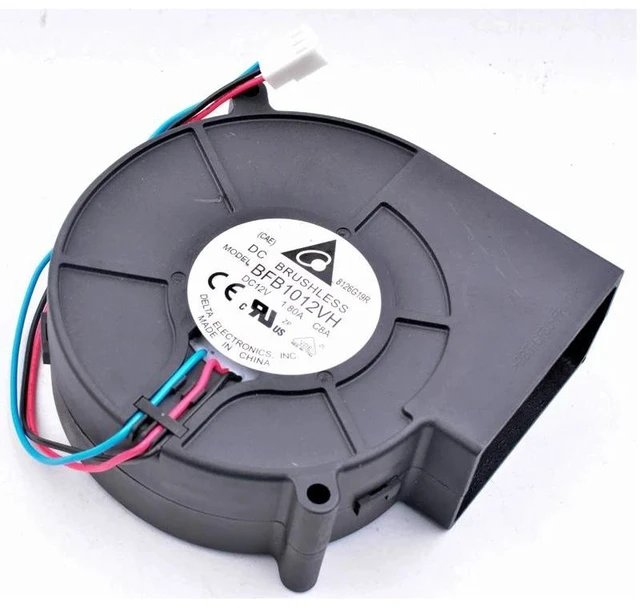Alt view image 7 of 8 - BFB1012VH 97x94x33mm 9733 DC12V 1.80A large air volume Grill centrifugal turbine blower cooling fan