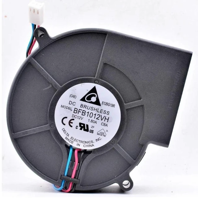 Alt view image 6 of 8 - BFB1012VH 97x94x33mm 9733 DC12V 1.80A large air volume Grill centrifugal turbine blower cooling fan